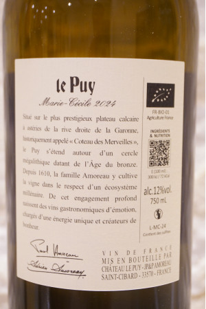 Château le Puy "Marie-Cécile" VDF 2024