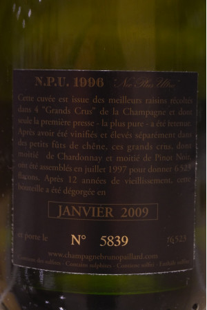 Bruno Paillard N.P.U Nec Plus Ultra Champagne Brut 1996