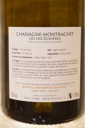 Jean-Claude Bachelet Chassagne-Montrachet "Les Encégnières" 2020