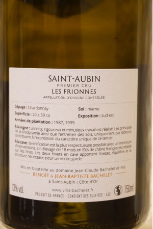 Jean-Claude Bachelet Saint-Aubin 1er Cru "Les Frionnes" 2020