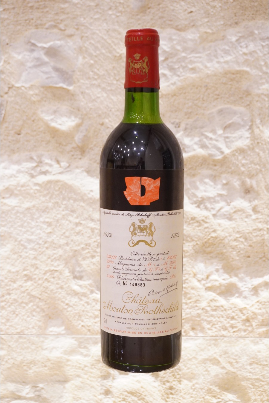 Château Mouton Rothschild Pauillac 1er Cru Classé 1972 Château Mouton Rothschild Pauillac 1er Cru Classé 1972
