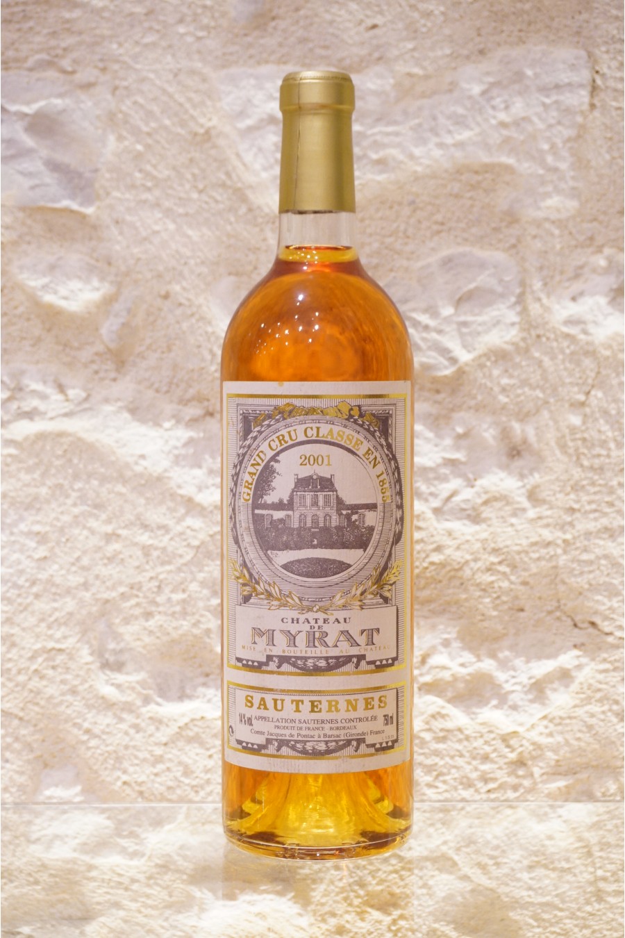 Château De Myrat Sauternes Grand Cru Classé 2001 Château De Myrat Sauternes Grand Cru Classé 2001