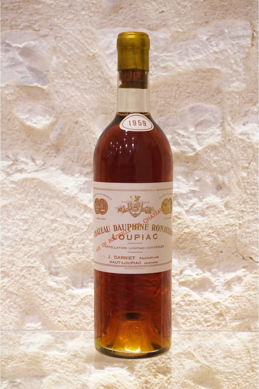 Château Dauphiné-Rondillon Loupiac 1959 Château Dauphiné-Rondillon Loupiac 1959