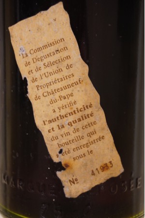 Clos du Mont Olivet Châteauneuf du Pape 1967