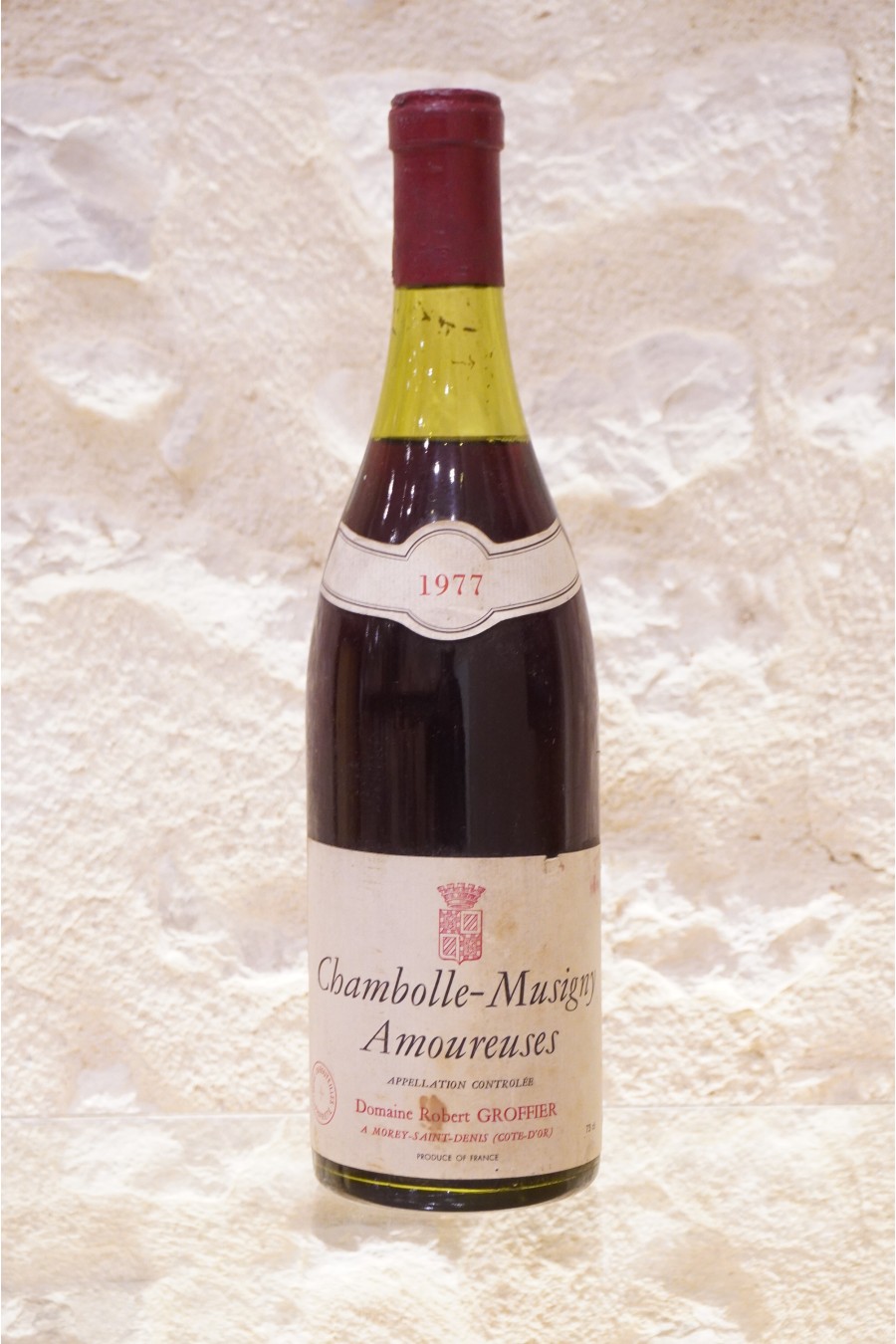 Robert Groffier Chambolle-Musigny "Les Amoureuses" 1er Cru 1977 Robert Groffier Chambolle-Musigny "Les Amoureuses" 1er Cru 1977