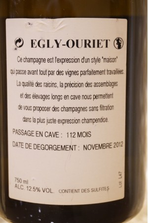 Egly-Ouriet Champagne Brut Grand Cru 2002