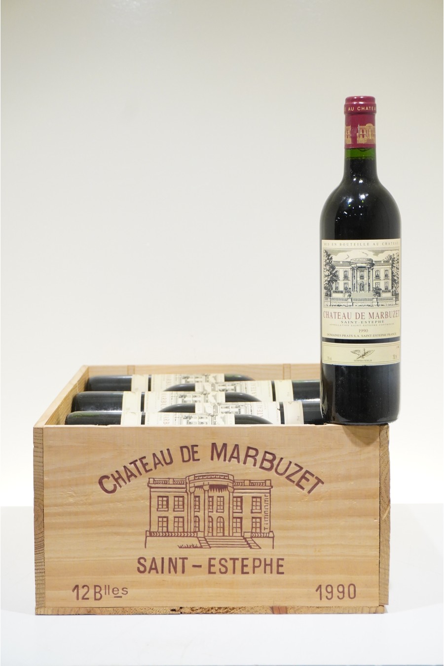 Château De Marbuzet Saint-Estèphe 1990 OWC12 Château De Marbuzet Saint-Estèphe 1990 OWC12