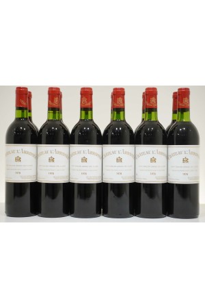Château L'Arrosée Saint-Emilion Grand Cru Classé 1978 OWC12