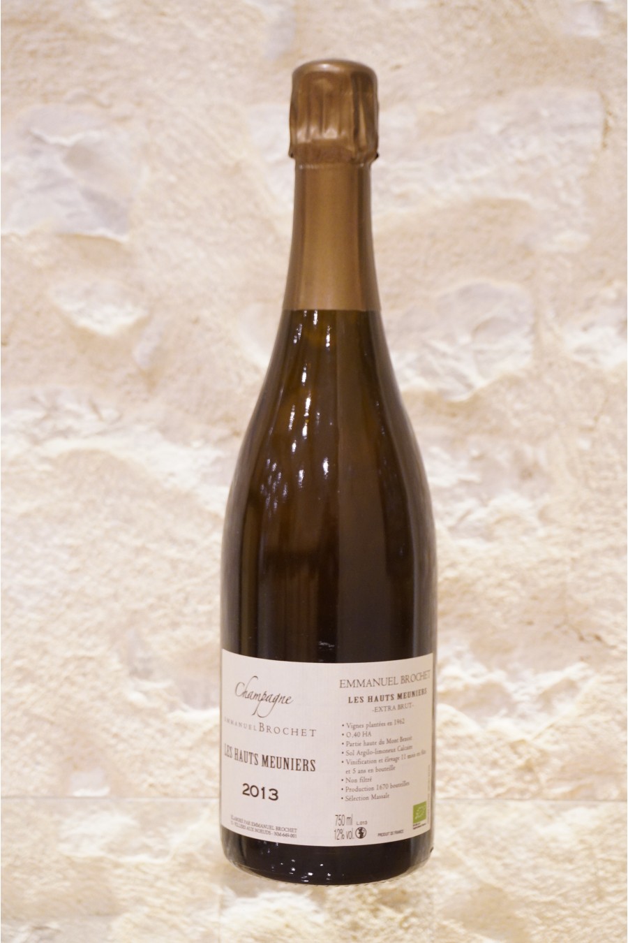 Emmanuel Brochet Champagne Extra Brut Les Hauts Meuniers 2013 Emmanuel Brochet Champagne Extra Brut Les Hauts Meuniers 2013