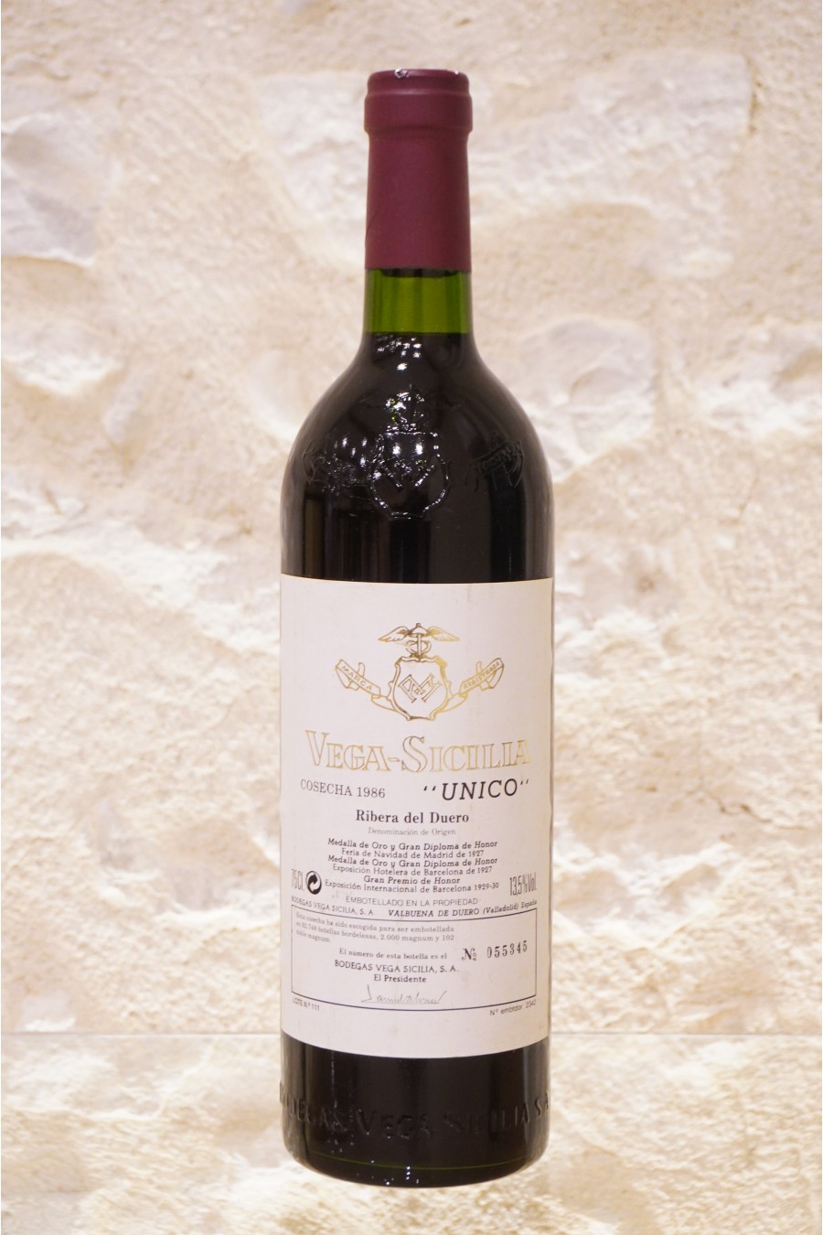 Vega-Sicilia "Unico" Ribera Del Duero Gran Reserva 1986 Vega-Sicilia "Unico" Ribera Del Duero Gran Reserva 1986