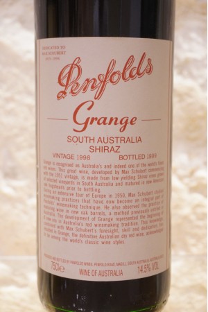 Penfolds Grange BIN 95 1998