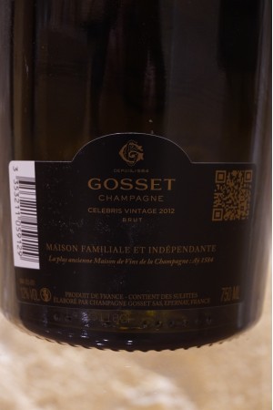Gosset Celebris Champagne Extra Brut Millesime 2012