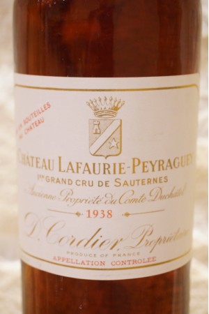 Château Lafaurie-Peyraguey Sauternes 1er Grand Cru Classé 1938