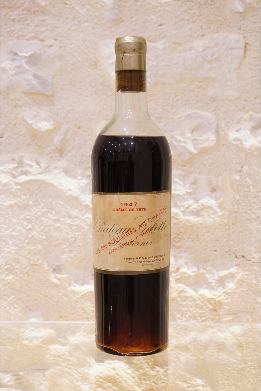 Château Gilette "Crème de Tête" Sauternes 1947