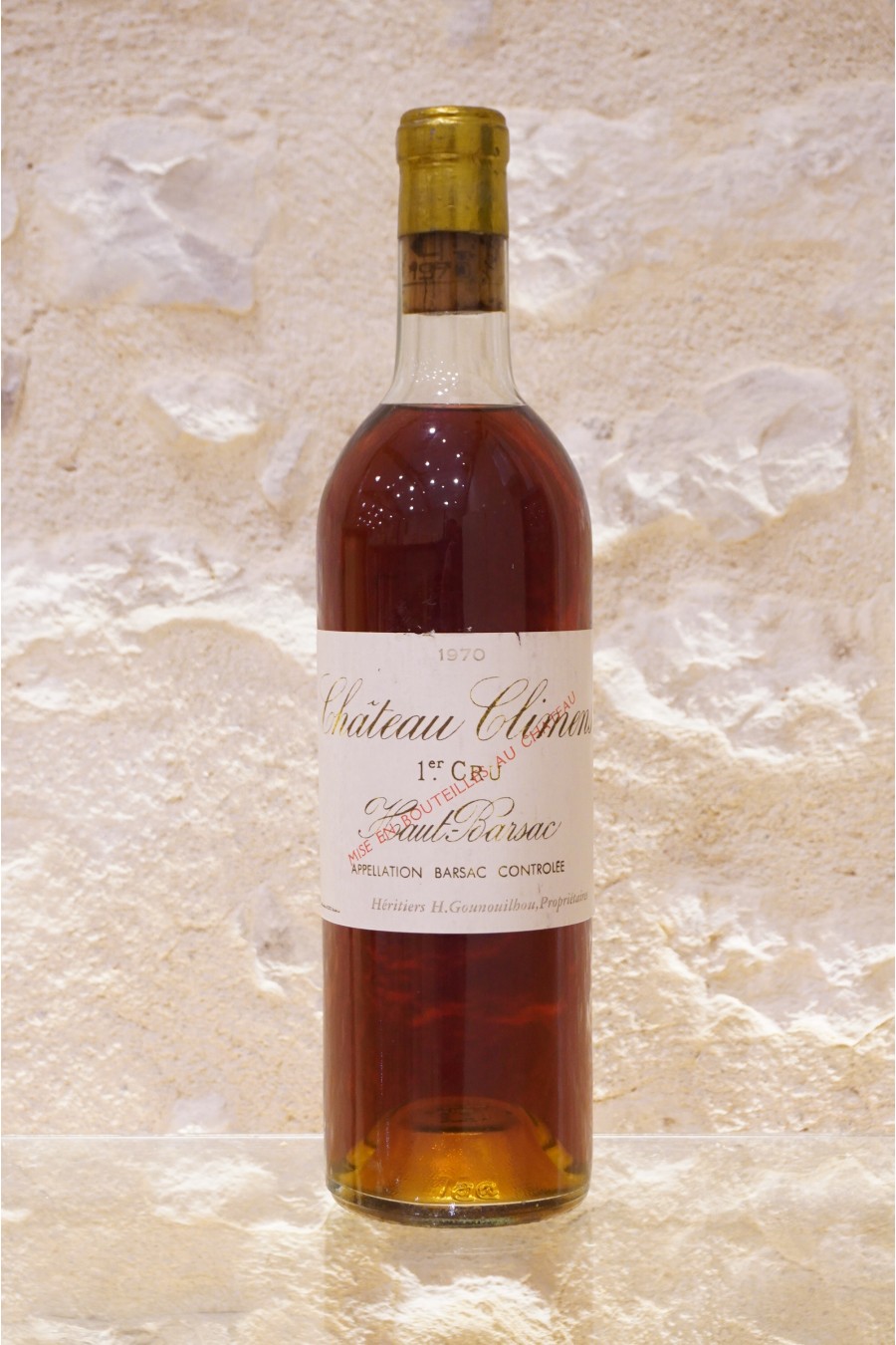 Château Climens Sauternes 1er Cru Classé 1970