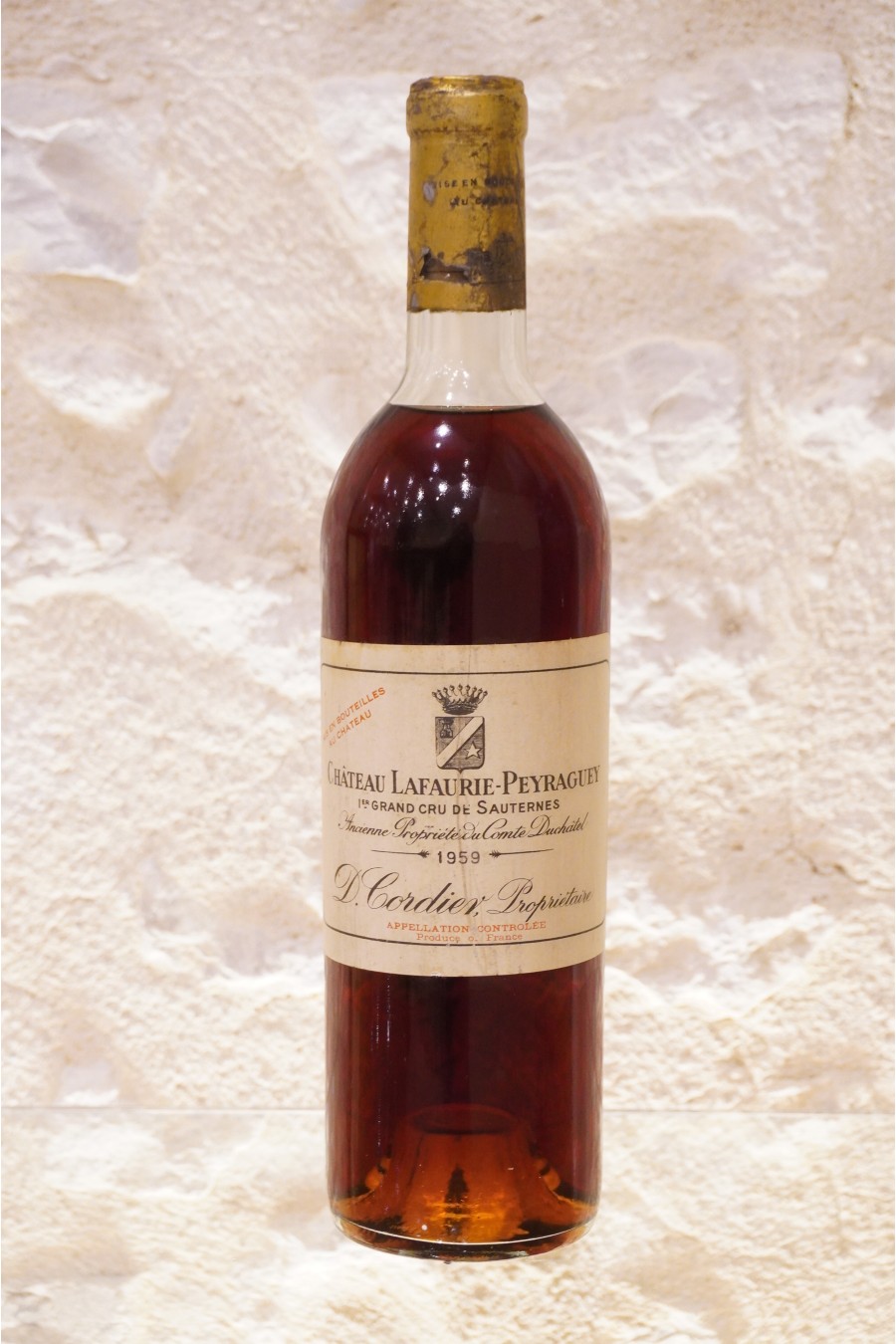 Château Lafaurie-Peyraguey Sauternes 1er Grand Cru Classé 1959 Château Lafaurie-Peyraguey Sauternes 1er Grand Cru Classé 1959