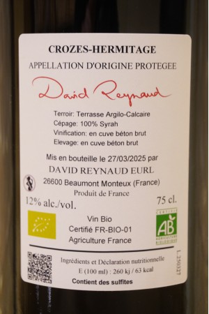 Domaine Les Bruyères David Reynaud Crozes-Hermitage Beaumont 2024