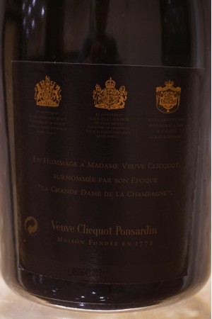 Veuve Clicquot Ponsardin "La Grande Dame" Champagne 1989