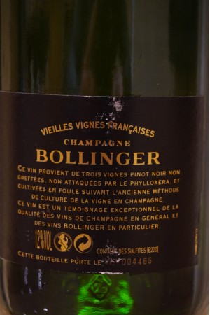 Bollinger Vieilles Vignes Françaises Champagne Brut 1996