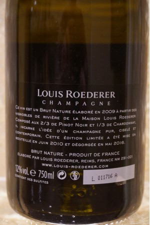 Louis Roederer Champagne Brut Nature Philippe Starck 2009