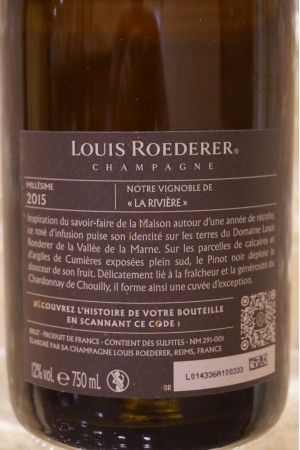 Louis Roederer Champagne Brut Rosé Millésime 2015