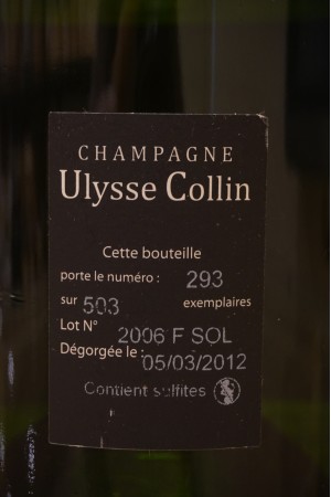 Ulysse Collin Champagne Blanc de Blancs Extra Brut