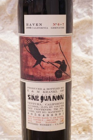 Sine Qua None Raven n°6+7 Grenache 2006