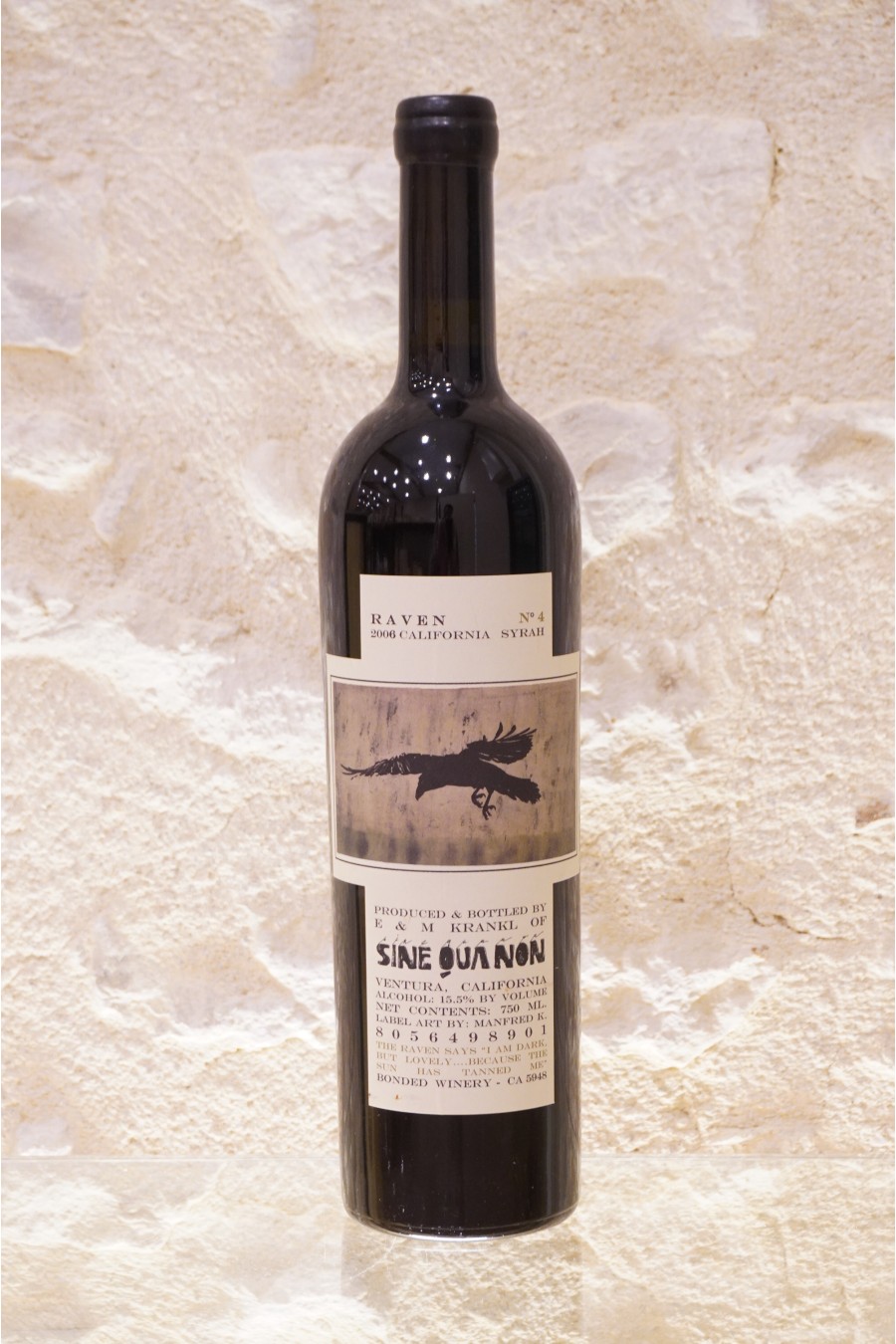 Sine Qua Non Raven n°4 Syrah 2006