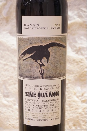 Sine Qua None Raven n°3 Syrah 2006