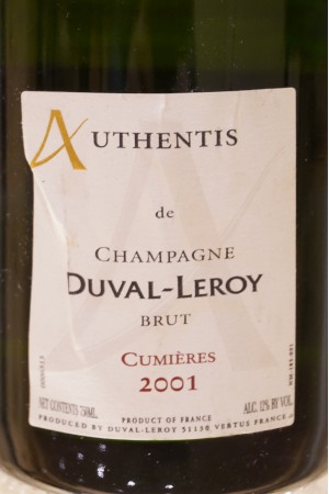 Duval-Leroy Cumières Champagne Brut 2001