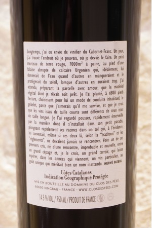 Domaine du Clos des Fées "Un Faune avec son fifre sous les oliviers sauvages" rouge Côtes Catalanes 2018