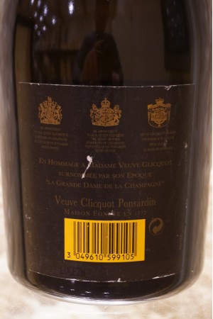 Veuve Clicquot Ponsardin "La Grande Dame" Champagne 1990