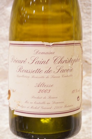 Domaine Prieuré Saint-Christophe "Altesse" Roussette de Savoie 2003
