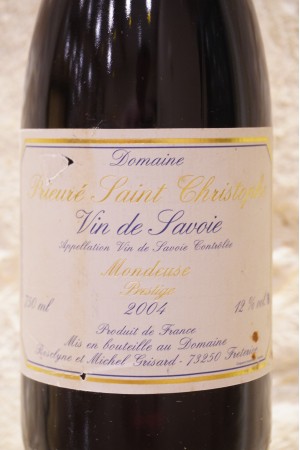 Domaine Prieuré Saint-Christophe "Mondeuse Prestige" Vin de Savoie 2004