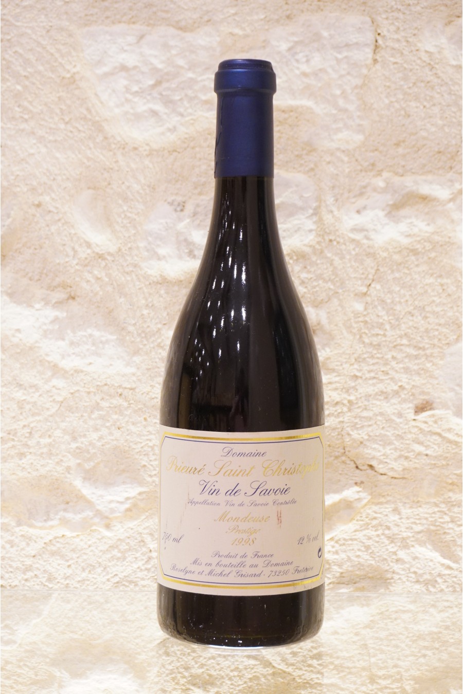 Domaine Prieuré Saint-Christophe "Mondeuse Prestige" Vin de Savoie 1998