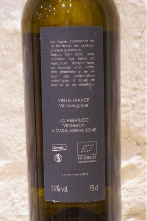 Comte Abbatucci "Général de la Révolution" Vin de France Corse 2016