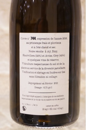 Jacquesson Cuvée n°744 Champagne Extra Brut