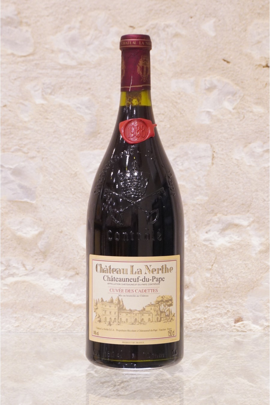 Château La Nerthe "Cuvée des Cadettes" Châteauneuf du Pape 1988 MAGNUM