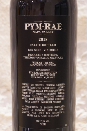 Tesseron Estate Pym-Rae Napa Valley 2018
