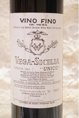 Vega-Sicilia "Unico" Ribera Del Duero Gran Reserva 1965