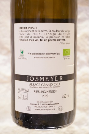Josmeyer Riesling Hengst Grand Cru 2020